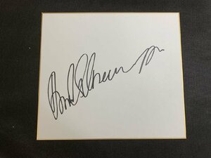 *P29/1 jpy ~ autograph autograph square fancy cardboard /a-norudo*shuwarutsenega-(Arnold Schwarzenegger)/ commando - Pro motion . date 