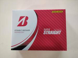  ブリヂストン スーパーストレート ゴルフボール ★ 新品★T3GX パールホワイト 12個入り★ Bridgestone SUPER STRAIGHT★送料無料