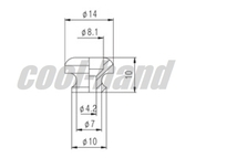 SP-007BK　ストラップピン　ビス付　1pcs　ブラック　エンドピン_画像2