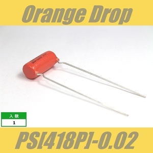 オレンジドロップ　コンデンサー　Orange Drop　TYPE PS　418P　0.02μF　600V　Sprague SBE CDE