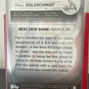 2020 Bowman’s Best Paul Goldschmidt 106/250 セントルイス・カージナルス ポールゴールドシュミットの画像2