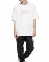 定価5万以上 メゾンマルジェラ Maison Margiela CAUTION オーバーサイズ ビッグシルエット 半袖Tシャツ サイズ48 白 ホワイト カットソー_画像8