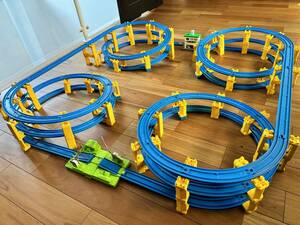  free shipping Plarail large amount Mugen loop layout 3 step loop . cut . tunnel . very popular ... rail set 