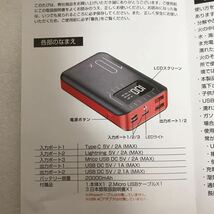 新品 モバイルバッテリー 20000mAh PES_画像7