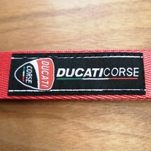 DUCATI CORSE キーホルダー　縦25㎜×横160㎜_画像6