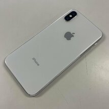 au アップル iPhone X 64GB A1902 MQAY2J/A シルバー SIMロック解除済_画像2