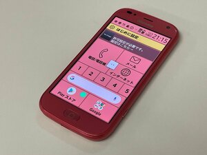 docomo FUJITSU らくらくスマートフォン F-42A ピンク SIMロック解除済