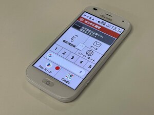 docomo FUJITSU らくらくスマートフォン F-42A ホワイト SIMロック解除済