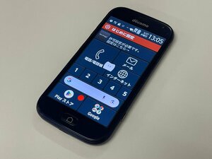 docomo FUJITSU らくらくスマートフォン F-42A ネイビー SIMロック解除済