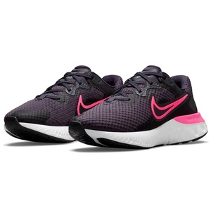 ☆NIKE WMNS RENEW RUN 2 濃紫紺/黒/ピンク 25.5cm ナイキ ウィメンズ リニュー ラン 2 CU3505-502