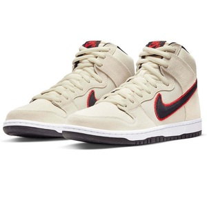 ☆NIKE SB DUNK HIGH PRO PRM 淡白/黒/濃オレンジ 26.0cm ナイキ エスビイ ダンク ハイ プロ プレミアム DO9394-100