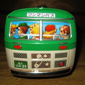 [未使用保管品]昭和レトロ イチコーのワンマンバス 都営バス ブリキのおもちゃ 1991年購入の画像9
