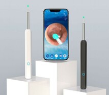 耳かき カメラ イヤー スコープ iphone Android 8点セット カメラ付き耳かき 800万高画素 LED 耳掃除 Wi-Fi iOS ライト付き ホワイト 白_画像8