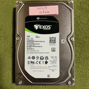 極美品、使用時間少、seagate exos 2TB SASハードディスク