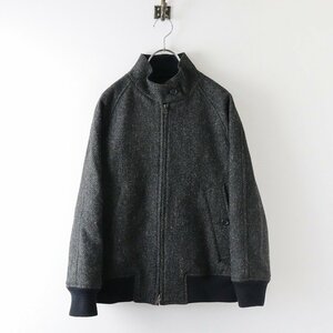 美品 2023AW マーガレットハウエル MARGARET HOWELL Harris Tweed HERRINGBONE WOOL TWEED ジャケット 1/チャコール【2400013768375】