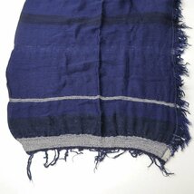 タマキニイメ tamaki niime 玉木新雌 オンリーワン roots shawl middle ウール ルーツショール ミドル/ネイビー【2400013766944】_画像3