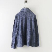 群言堂 根々 グンゲンドウ ネネ 小花柄 コットンハイネックカットソー/パープル系 Tシャツ トップス【2400013737807】_画像2