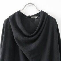 ブランベール blancvert スパンコール カットソー ブラウス 38/ブラック ニット リブ スキッパー 長袖【2400013768528】_画像3