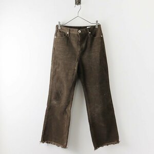 美品 アッパーハイツ upper hights アパルトモン別注 121119 TAYLOR CORDUROY DENIM 25/ブラウン コーデュロイ パンツ【2400013767620】