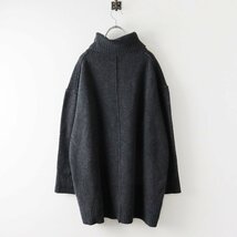 2020AW ジャーナルスタンダード JOURNAL STANDARD ウールカシミヤハイネックニット/チャコールグレー セーター【2400013767590】_画像2