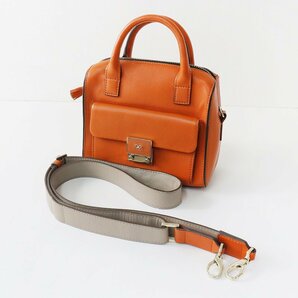 アニヤハインドマーチ ANYA HINDMARCH Carker カーカー ミニ ハンドバッグ/ブラウン ショルダーストラップ付 レザー【2400013778213】の画像1