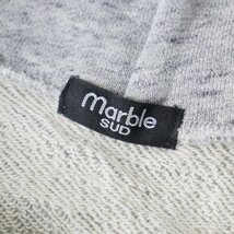 マーブルシュッド marble SUD ブドウ ドット絵 プリント 裏毛パーカー/グレー フーディー トップス【2400013769075】_画像10