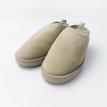 美品 エーピー ストゥディオ AP STUDIO購入 スイコック SUICOKE ムートンサボ シューズ 25cm/グレーホワイト【2400013772297】_画像2