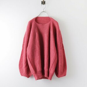 美品 ジョイスアディッド JoICEADDED Rounded Geometric Knit Sweater ラウンデッド ジオメトリック ニット /ピンク【2400013772921】