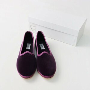 未使用 ペリーコサニー PELLICO SUNNY SLIP-ON VELLUTO ベルベット スリッポン 37/パープル【2400013777193】