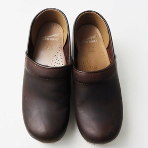 ダンスコ dansko PROFESSIONAL プロフェッショナル レザー クロッグシューズ 39/ブラウン【2400013778053】