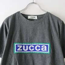 ズッカ ZUCCa ロゴ刺繍Tシャツ M/チャコールグレー カットソー 半袖 トップス【2400013781053】_画像3