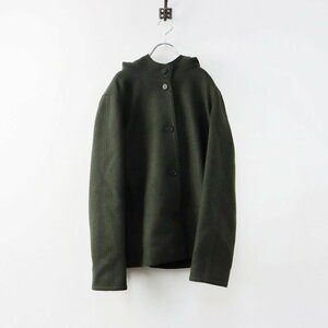  beautiful goods large size Onward I si- Be icb wool melt mf- dead coat 42/ dark green feather weave outer [2400013773393]