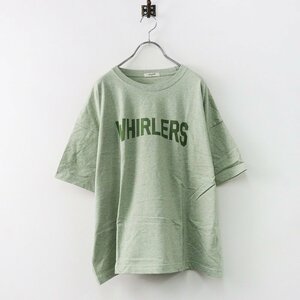 美品 2022SS スタジオクリップ studio CLIP WHIRLERS ロゴプリントTシャツ F/ミントグリーン カットソー 半袖【2400013780162】