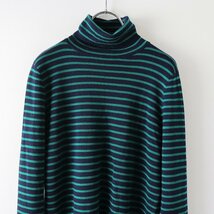 美品 2022AW L'Appartement アパルトモン Border Turtleneck Knit ボーダータートルネックニット F/ネイビー トップス【2400013774574】_画像3