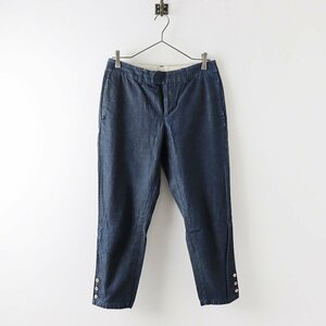 パラスパレス Pal'las Palace コットン 裾ボタン デニムパンツ 3/インディゴ ボトムス【2400013783125】