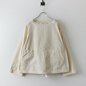 2020SS エムエイチエル マーガレットハウエル MHL. MARGARET HOWELL GARMENT DYE TOUGH COTTON POPLIN ブラウス 2/キナリ【2400013783729】