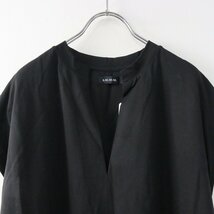 アズノゥアズ ドゥバズ AS KNOW AS de base お悩み解決のキーネックＴシャツ F/ブラック プルオーバー【2400013787666】_画像3