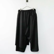 サイト S'YTE ヨウジヤマモト YOHJI YAMAMOTO GABARDINE LEFT WRAP PANTS ギャバジンレフトワープパンツ 3/黒【2400013783958】_画像2