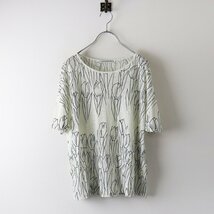 2021SS ミナペルホネン mina perhonen tulipani リネン プリント カットソー 38/ホワイト 総柄 トップス Tシャツ【2400013792417】_画像1