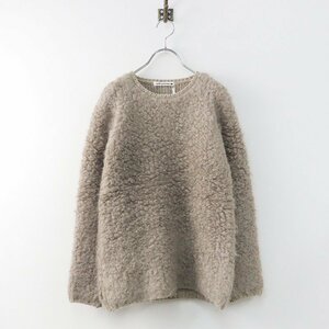 mina perhonen mina perhonen sheep cloud wool knitted pull over 36/ light brown tops b-kre[2400013199261]