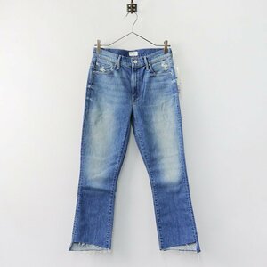 ドゥーズィエムクラス Deuxieme Classe マザー MOTHER LIGHT BLUE DENIM INSIDER CROP 27/ブルー デニムパンツ【2400013796026】