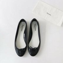 レペット repetto Cendrillon Baby サンドリオン ベイビー 40/ブラック レイン バレエシューズ ラバー 25.4cm【2400013798983】_画像1