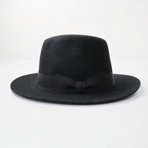 美品 ソルバッティ SORBATTI crushable ウールフェルトハット 57 M/ブラック 帽子【2400013801539】_画像4
