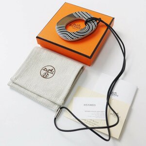 極美品 2023年秋冬購入 エルメス HERMES イムス ポップ PM バッファローホーン ネックレス【2400013799010】