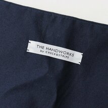 美品 チェック&ストライプ THE HANDWORKS by CHECK&STRIPE コットン ノースリーブワンピース/ネイビー【2400013807074】_画像5