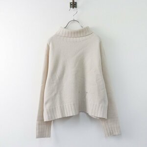 2023AW マーガレットハウエル MARGARET HOWELL WOOL CASHMERE タートルネックニット 2/ベージュ トップス プルオーバー【2400013803649】