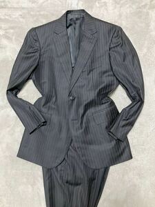 英国紳士　MACKINTOSH LONDON マッキントッシュロンドン　セットアップ　灰色　S〜M　セットアップ　メンズ　スーツ　140’s ブランドロゴ