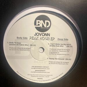 Jovonn - Peak Hour EP