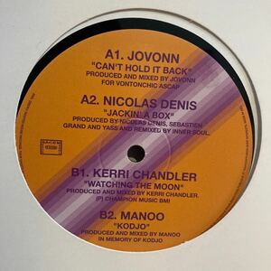 Various - Can't Hold It Back / Jovonn/Nicolas Denis/Kerri Chandler/Manoo