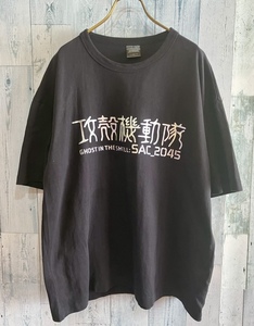 攻殻機動隊 ホログラム ロゴ Tシャツ GU XL